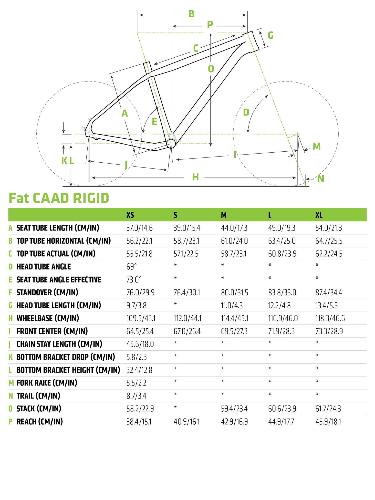 Cannondale Fat CAAD 2 Mountain Bike 2019 cccitygr